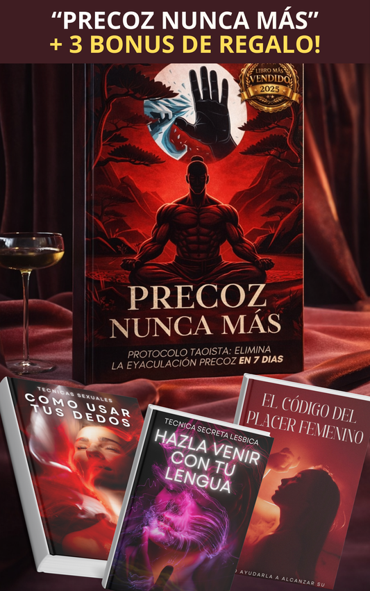 PRECOZ NUNCA MÁS: Elimina tu Eyaculación Precoz en 7 DIAS (Protocolo Taoísta Revelado)